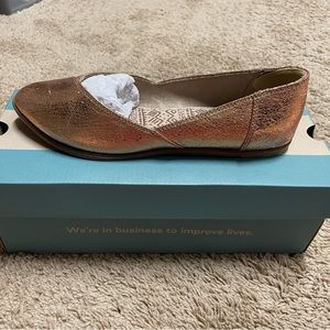 Toms Rosegold Flats